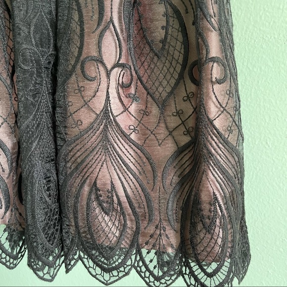 Lace Beaded bebe Mini Dress - Picture 8 of 16